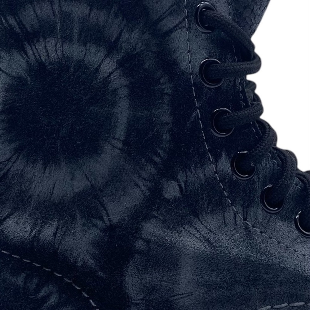 Dr. Martens Womens Shoes Pascal Boots Sz 5 Black Tie Dye Combat Casual Trendy - Picture 5 of 15